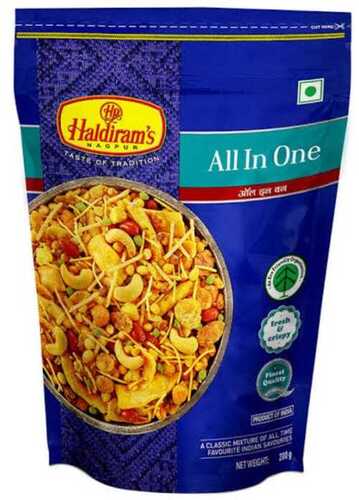 100 Percent Delicious And Crispy Haldiram All In One Mixture Namkeen For Snacks