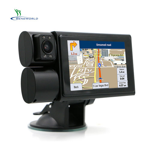 3.97 Inch Real Time Tracking Android 4G GPS Navigation Dash Camera For Car