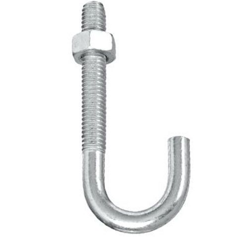 Corrosion Resistant And Silver Polished Stainless Steel J Bolt For Industrial Applications 