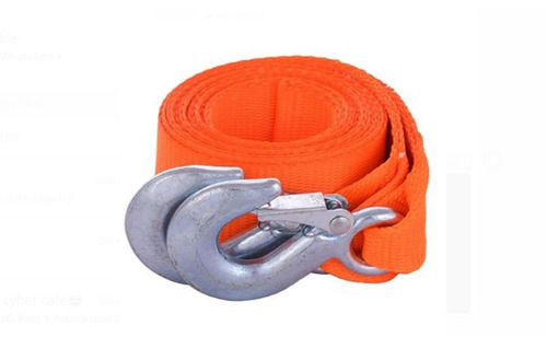 Orange Color Nylon 2t Car Towing Rope, Dimensions 23 X 10.2 X 6 Cm