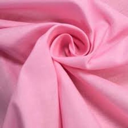 Plain Pink Color Cotton Fabric