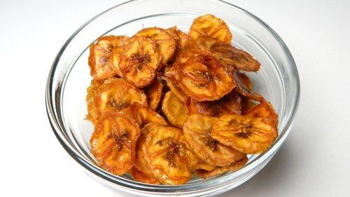 Round Shape Hygienically Packed Fried And Crispy Banana Chips