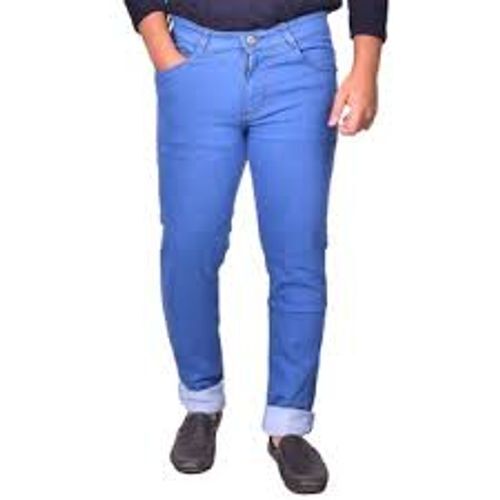 पुरुषों के लिए आकर्षक और स्टाइलिश लुक वाली आरामदायक नीली फीकी स्लिम फिट जींस आयु वर्ग: > 16 साल