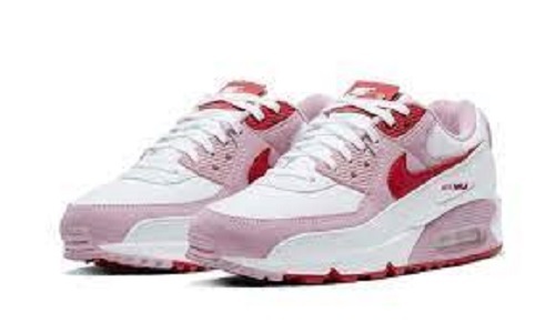 Cotton 100 Percent White And Red Breathable Light Weight Casual Shoes For Women
