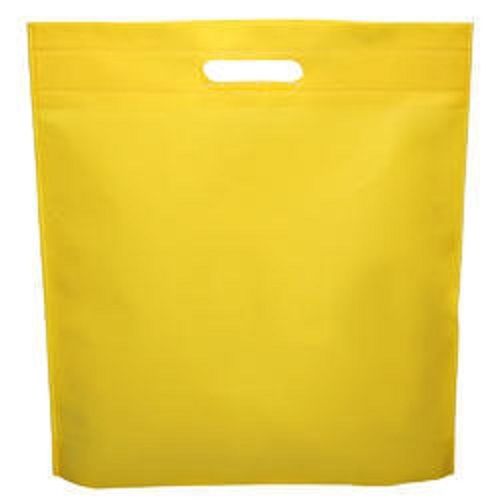 Eco Friendly And Reusable Comfortable Non Woven Cotton Yellow Carry Bag