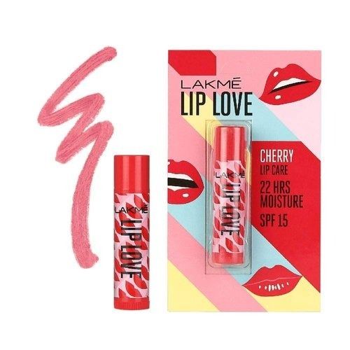 Lakme Lip Love Cherry Shade For Girls And Ladies, 24 Hours Moisturizing Lip Balm