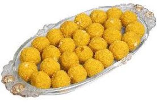 Melt-In-Your-Mouth South Indian Special Delicious Spherical Sweet Dish Boondi Laddu  Carbohydrate: 15.8 Grams (G)