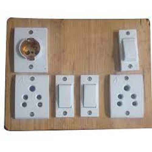 White Plastic Easy To Install Electrical Switch Board For Domestic And Industrial Use Rated Voltage: 220 Volt (V)