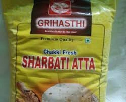 Brown 100 Percent Natural And Healthy Whole Wheat Grihasthi Chaki Fresh Atta