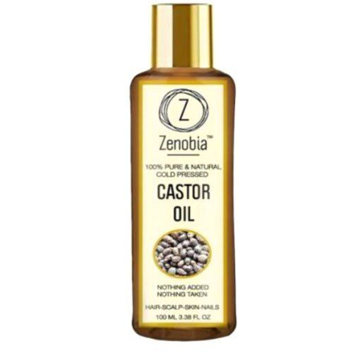 100 Percent Pure And Natural Cold Pressed Zenobia Castor Hair Oil With 100 Ml Bottle 
