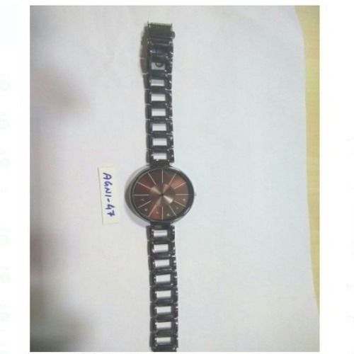 Agni- 47 Brown Chain Coloure Wrist Watch For Ladies With 1 Year Warranty