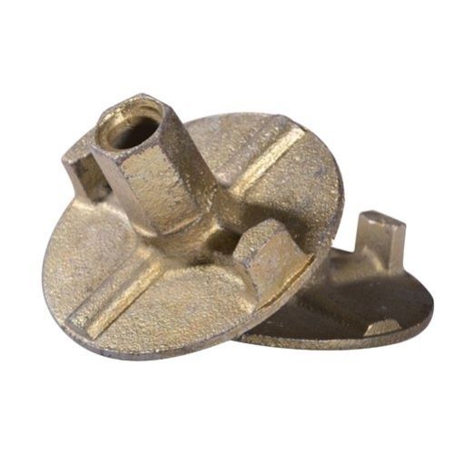 Anchor Nut Used For Heavy Duty Fastenings With Efficacy, Golden Color Head Size: Round