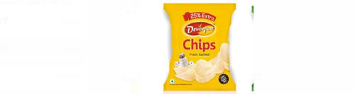 Salty And Delicious Taste Devarpan Plain Salted Potato Chips For Snacks Purpose