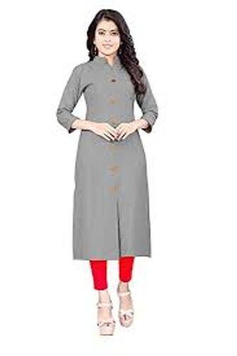 Buy online Grey Embroidered Aline Kurta from Kurta Kurtis for Women by  Showoff for 779 at 63 off  2023 Limeroadcom