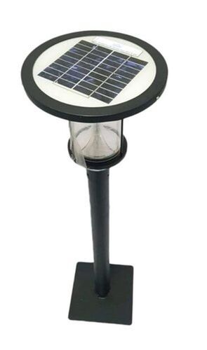 Black Waterproof And Weatherproof 12W Solar Garden Light 