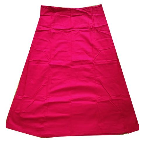 सांस लेने योग्य और आरामदायक त्वचा के अनुकूल कैज़ुअल वियर महिलाओं के लिए लाल सादा कॉटन पेटीकोट