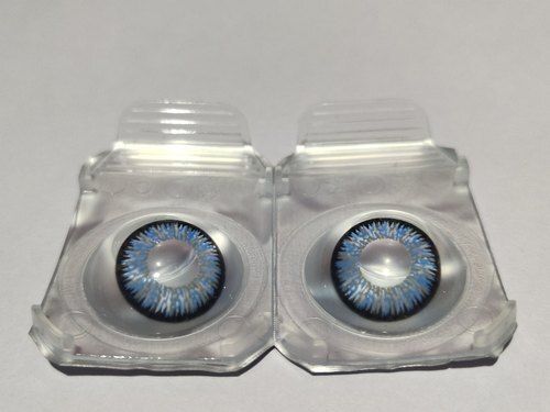 Blue Color Reusable Clear Vision Soft Lens Comfortable Flexible Round Contact Lens
