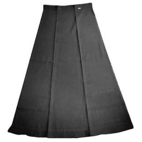 Casual Wear Soft Comfortable And Breathable Plain Black Cotton Saree Petticoat For Ladies