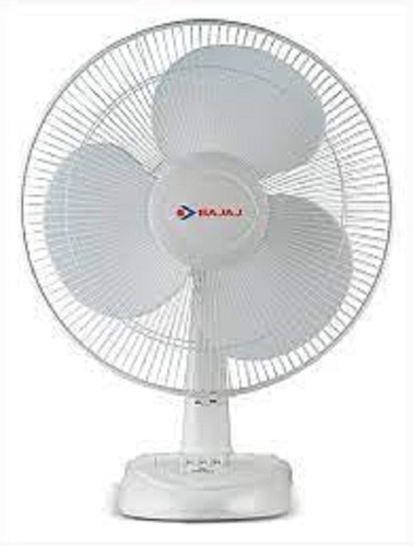 Electric Table Fan - Plastic Blades, 6 Feet Power Cord | 3-Speed Settings, Oscillation, Lightweight Design