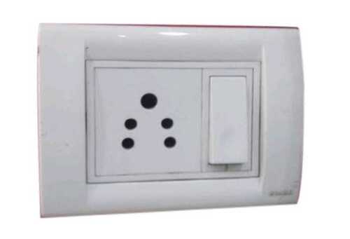 Light Weight White Pvc Electrical Switch Board For Home, Office And Hotel