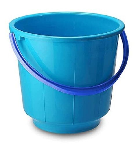 Pvc Simple Blue Color Lightweight Plastic Bucket For Cleaning And Storage Purpose 