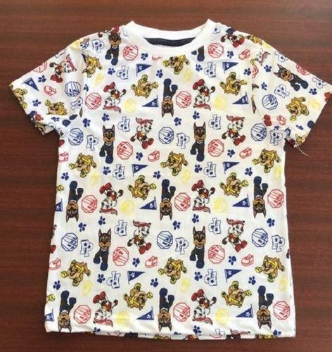 Soft Cotton And Cartoon Printed Round Neck White T-Shirt For Kid Summer Wear  Gender: Boy