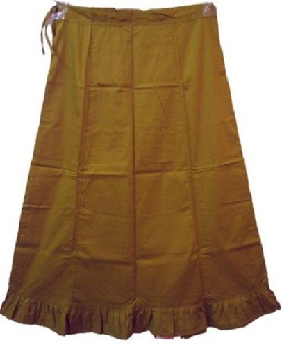 Happy Bunny Women's Cotton Wheatish Brown Color Inskirt Saree Petticoat in  Mumbai at best price by Happybunnyshop In - Justdial