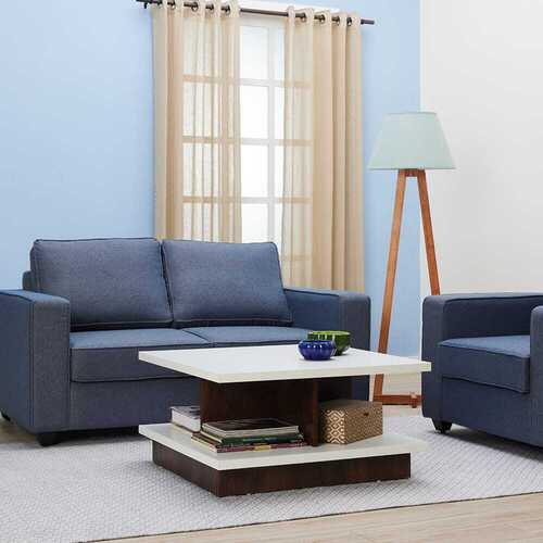 Square Fancy White And Brown Coffee Table For Indoor And Restaurant 