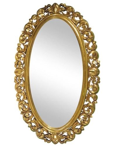 Wooden Gold Color Round Mirror Frame, For Decoration at Rs 1000 in Ambala