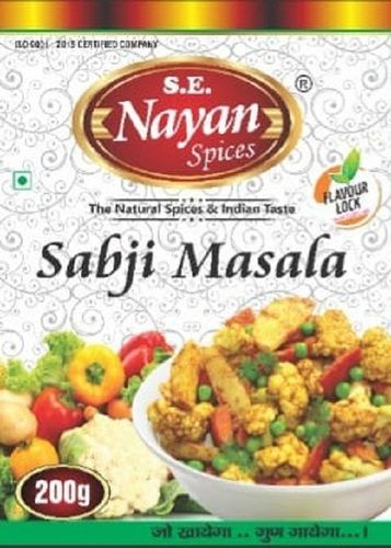 Hygienic Prepared Tasty And Healthy Natural Spicy Sabji Masala Powder Grade: A