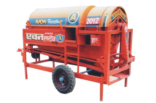 35hp Iron Avon Thresher - Stainless Steel Orange Color | 5 Kg/hr Capacity Hand Crank Start 2 Year Warranty Rust Resistant