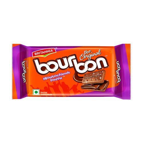 A Rich Chocolate-Flavored Cream Filling Bourbon Biscuit 
