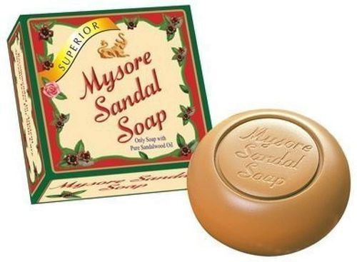 Brown Antibacterial And Relaxing Mysore Sandal Pure Sandalwood Oil Soap, 150 G