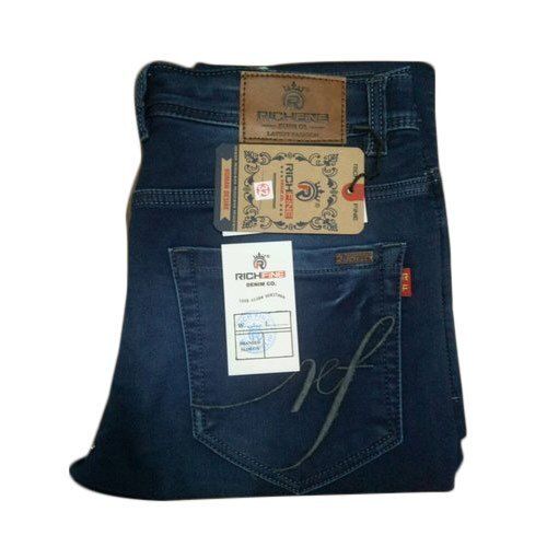 Breathable Blue Color Regular Fit Stylish And Comfortable Stretchable Trendy Denim Men'S Jeans