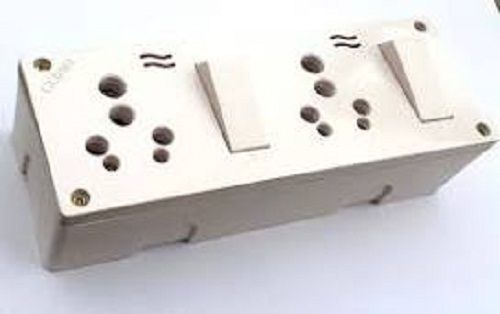 White Energy Efficient And Strong Electrical Switch Boards For Domestic Use