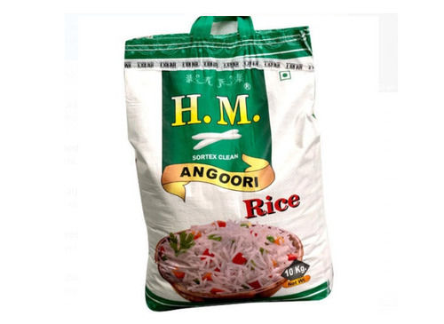 Pack Of 10 Kilogram 100 Percent Natural And Organic Hm Angoori Long Grain Rice 