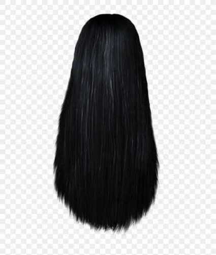 Skin Friendly Human Hair In Straight Style For Female Person, Black Color Used By: Girls