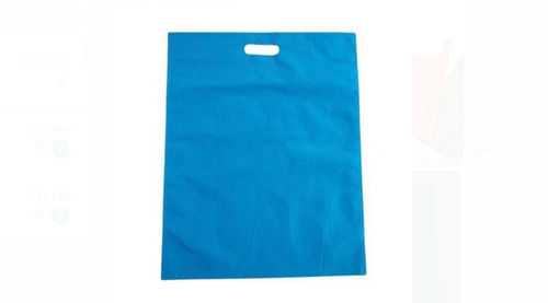 Blue Color D Cut Non Woven Plain Carry Bag For Shopping Use With Eco Friendly Bag Size: 12 Inch