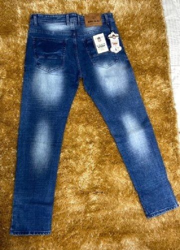 Blue Color Regular Fit Comfortable Finest Fabric Men'S Plain Denim Jeans Age Group: >16 Years