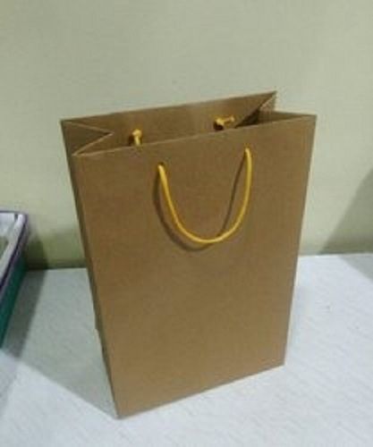 Durable And Long Lasting Comfortable Brown Color Paper Carry Bag Max Load: 20 Kilograms (Kg)  Kilograms (Kg)