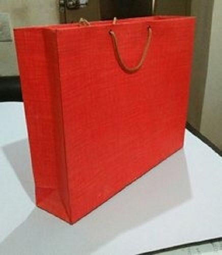 Durable And Long Lasting Comfortable Red Color Paper Carry Bag