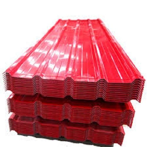 Red Durable Weather And Rust Resistance Roofing Sheets, Use For Industrial Applications Length: 1830 (6 Ft)