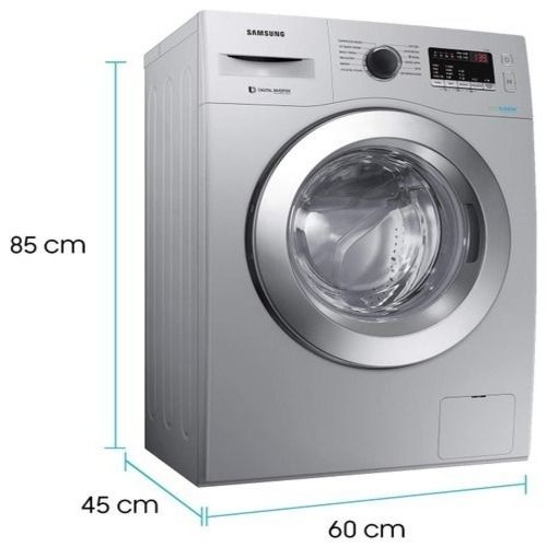 Silver Samsung Capacity 6.5 Kg Fully Automatic Washing Machine With Grey Colour 