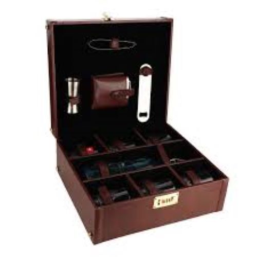 Brown Travel Bar Set