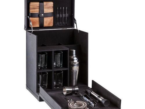 Brown Travel Bar Set