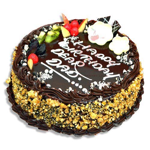 100% Fresh And Pure Sweet Mouth Melting Chocolate Birthday Cake Yummy, Delicious For Party