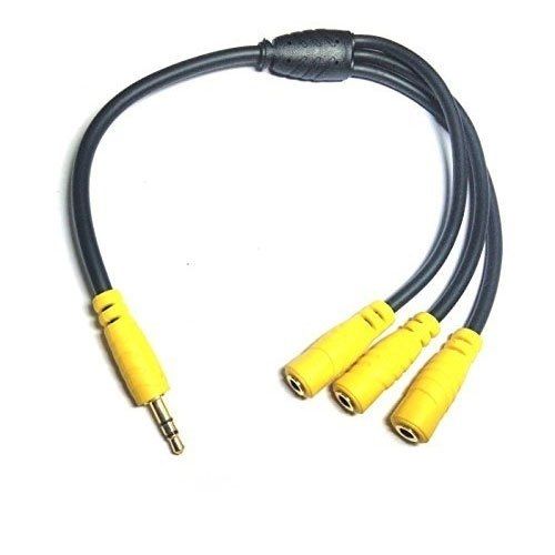 Audio Stereo Splitter Cable Adapter One Male To 3, High-Quality Materials  Dimension(L*W*H): 66.15  X 45  X 14 . Millimeter (Mm)