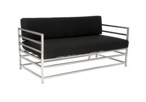 Handmade Durable And Long Lasting Comfortable 3 Seater Polished Stainless Steel Sofa 