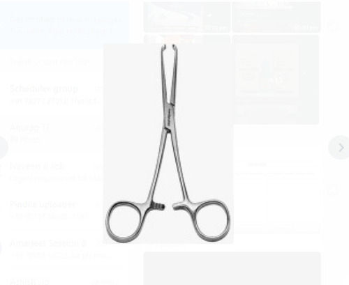 Manual Made Of High Grade Stainless Steel Reusable Size 6 Inch Allis Tissue Forceps 