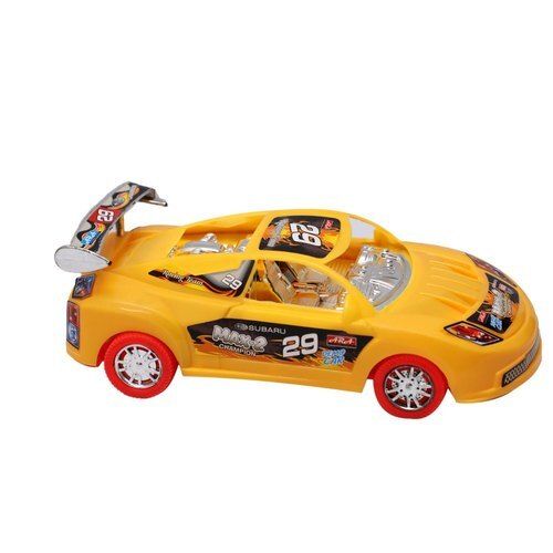 Personal Use Plastic Material With Battery 1 To 2 Years Ages Use Yellow Race Car